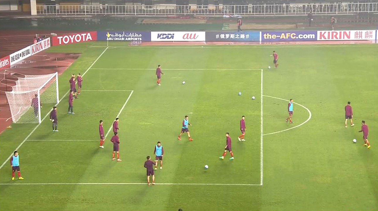 لقطة من مباراة للمنتخب الصيني لكرة القدم