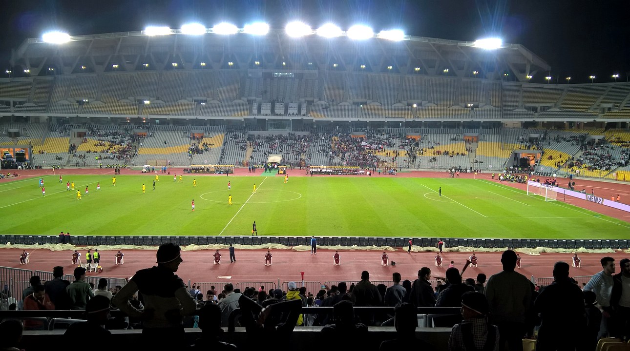 ملعب برج العرب في الإسكندرية حيث يلعب الزمالك أمام بترول أسيوط